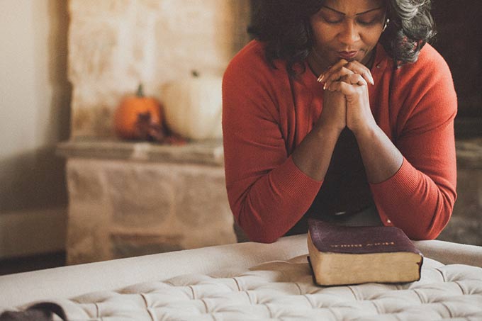 Woman praying