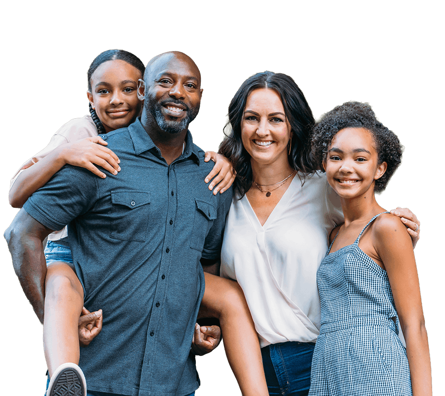 Happy Christian family